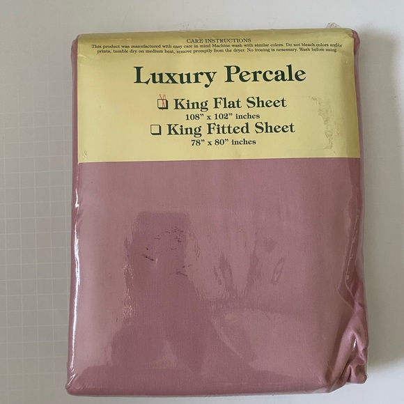 St Bernard the brand of quality American Luxury Percale King flat sheet108”x102” - Picture 2 of 4